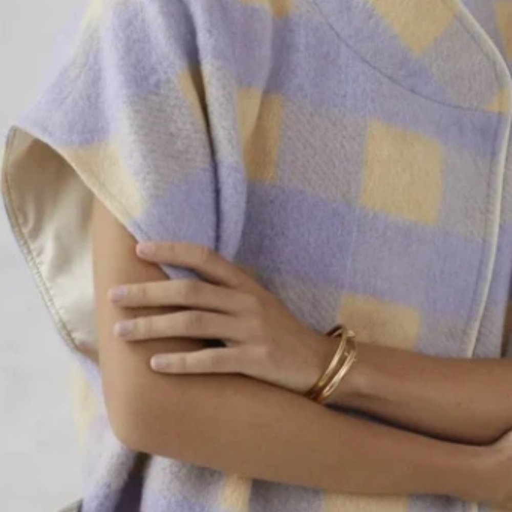 Anthropologie Plaid Cape -one size - Picture 6 of 8